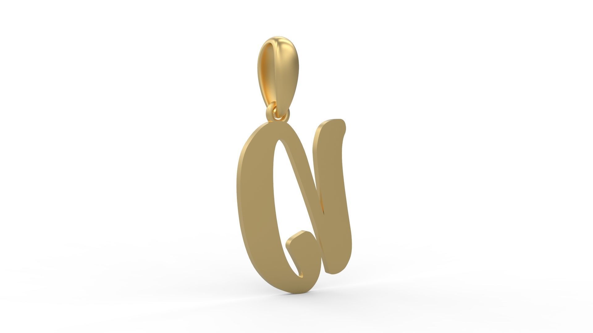 Initial Letters Pendant Beabella D 3D print model_3