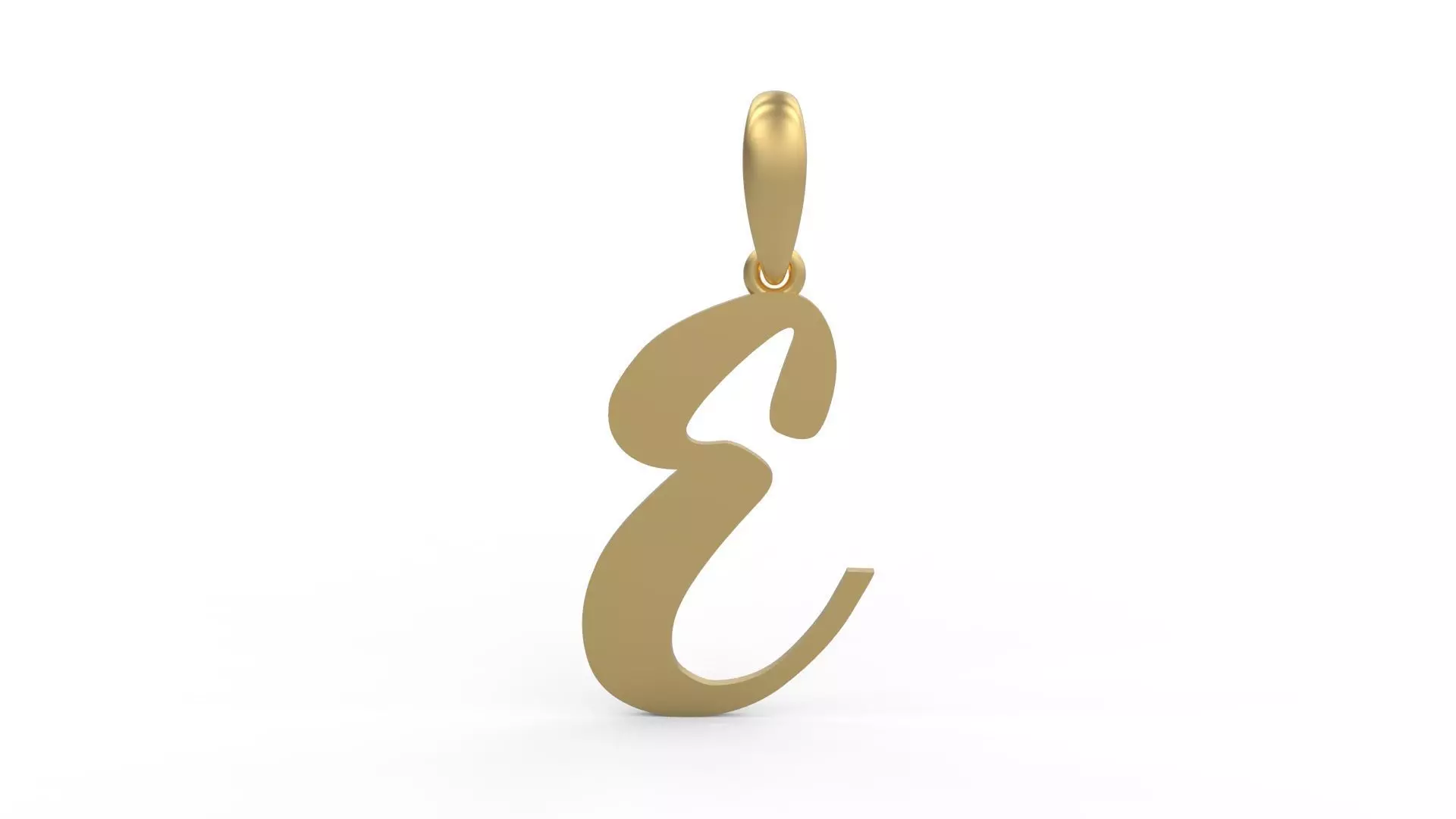 Initial Letters Pendant Beabella E 3D print model_0