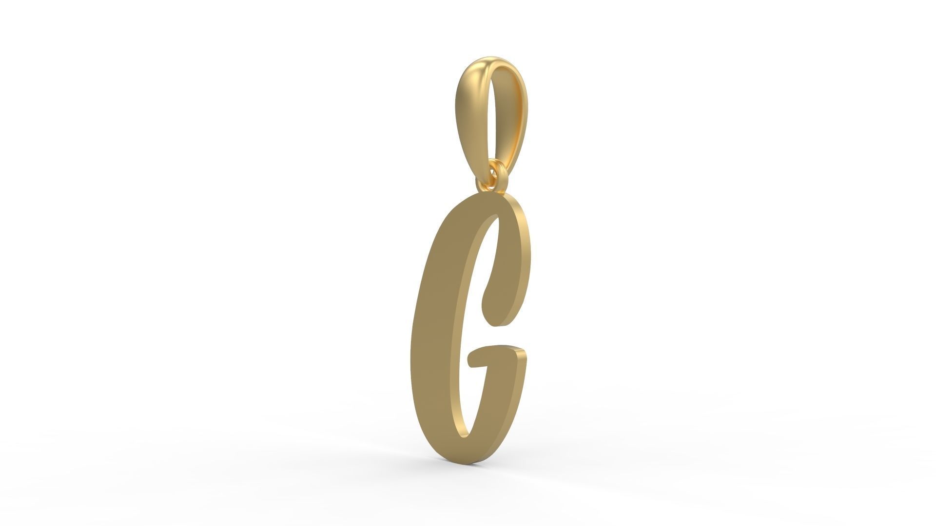 Initial Letters Pendant Beabella G 3D print model_1