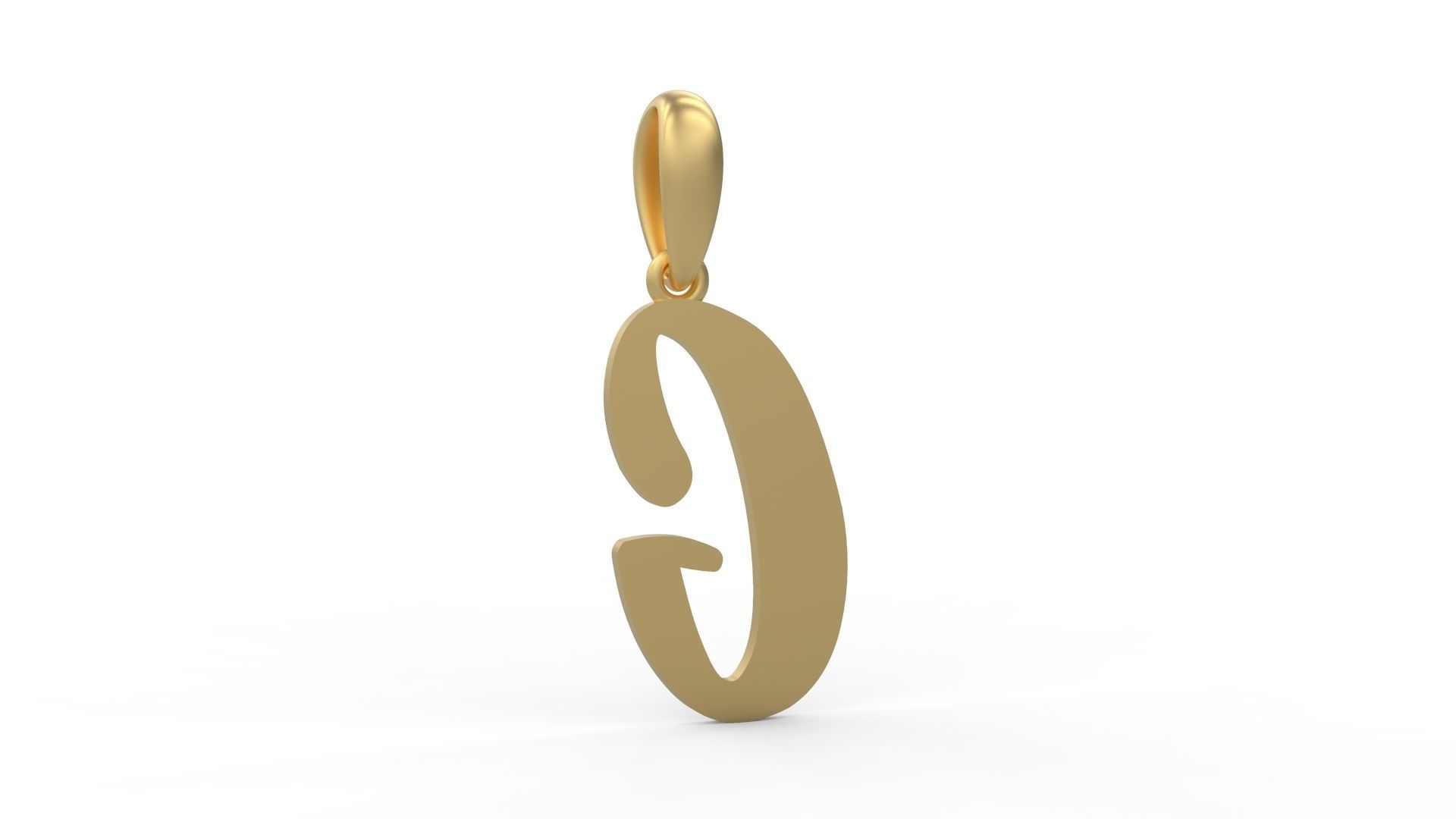 Initial Letters Pendant Beabella G 3D print model_3