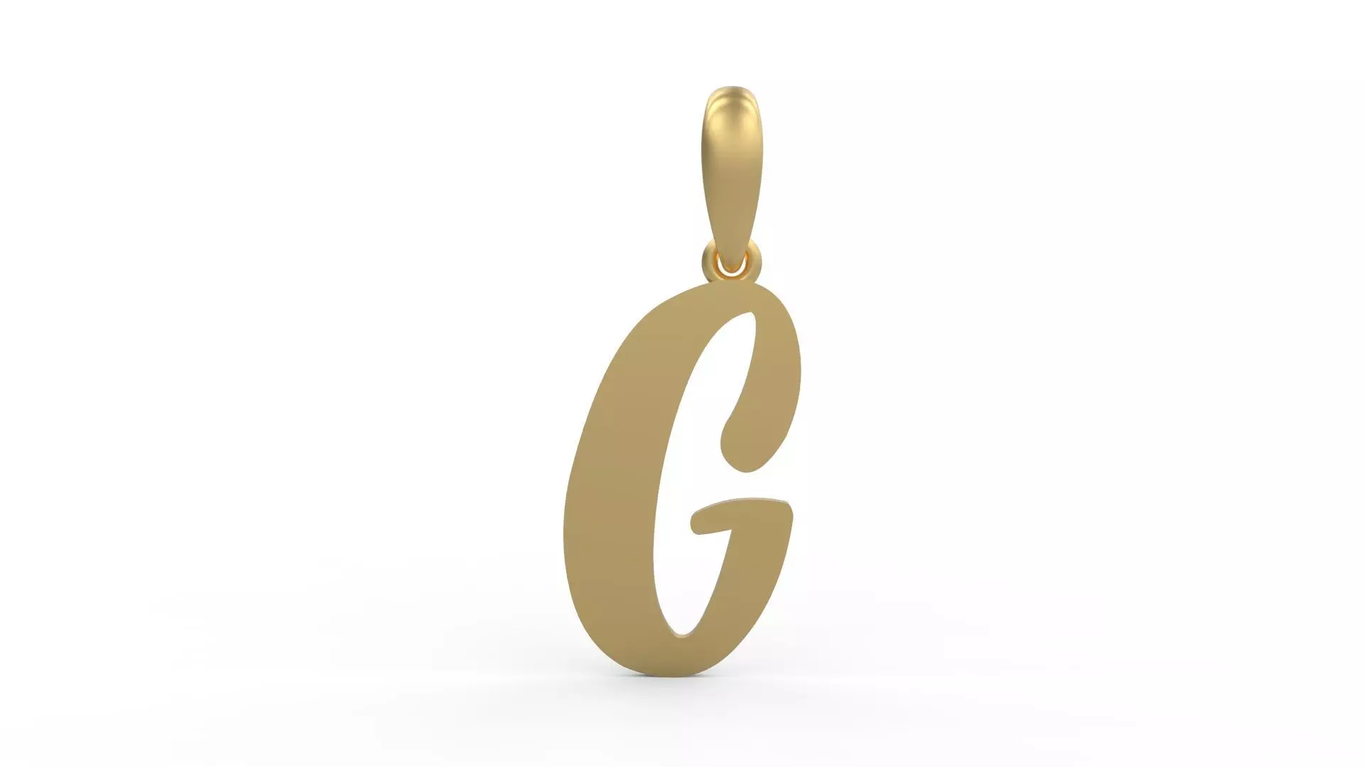 Initial Letters Pendant Beabella G 3D print model_0