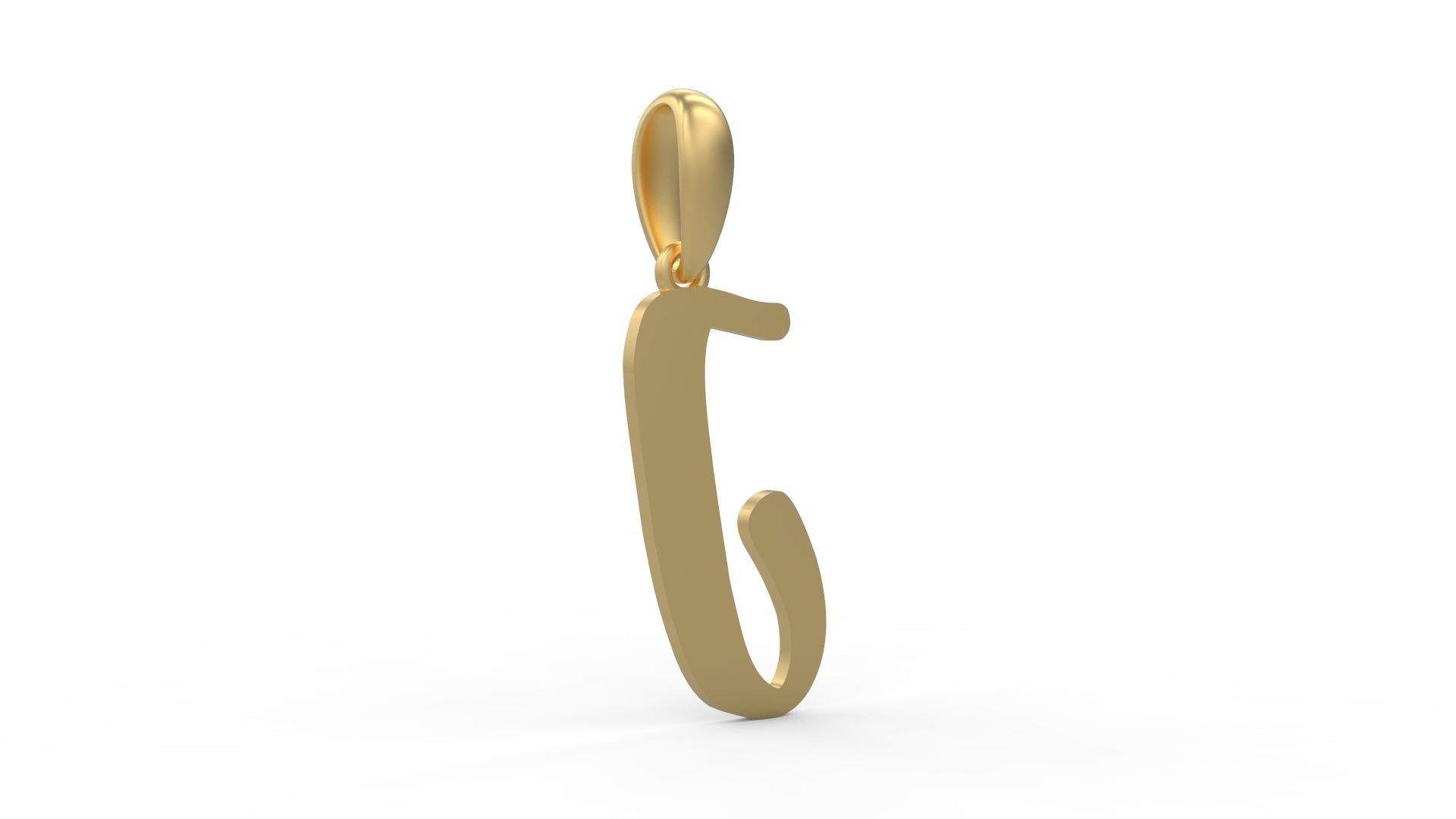 Initial Letters Pendant Beabella J 3D print model_2