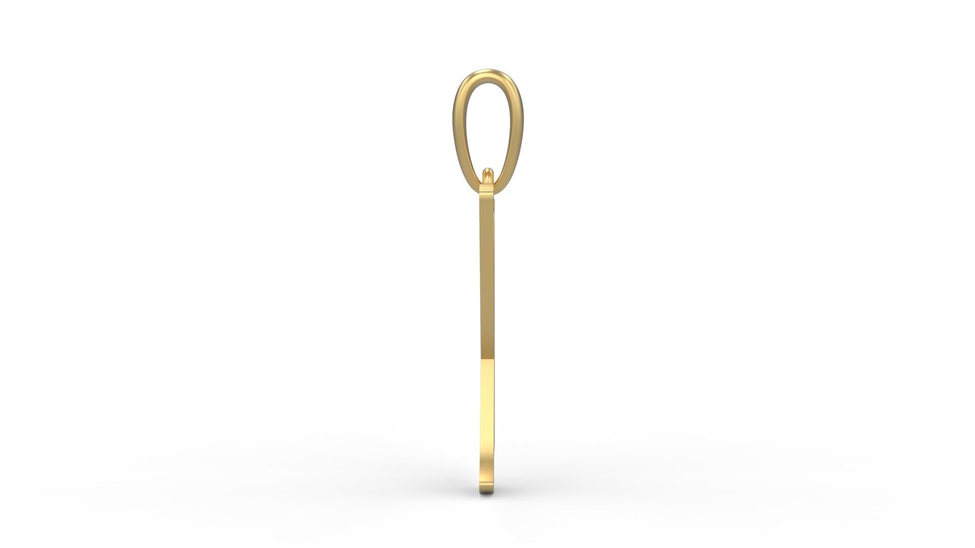 Initial Letters Pendant Beabella K 3D print model_2