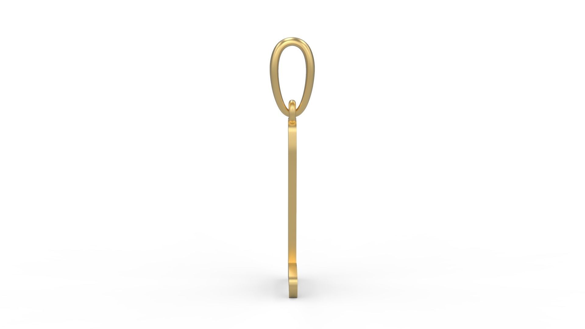 Initial Letters Pendant Beabella L 3D print model_2