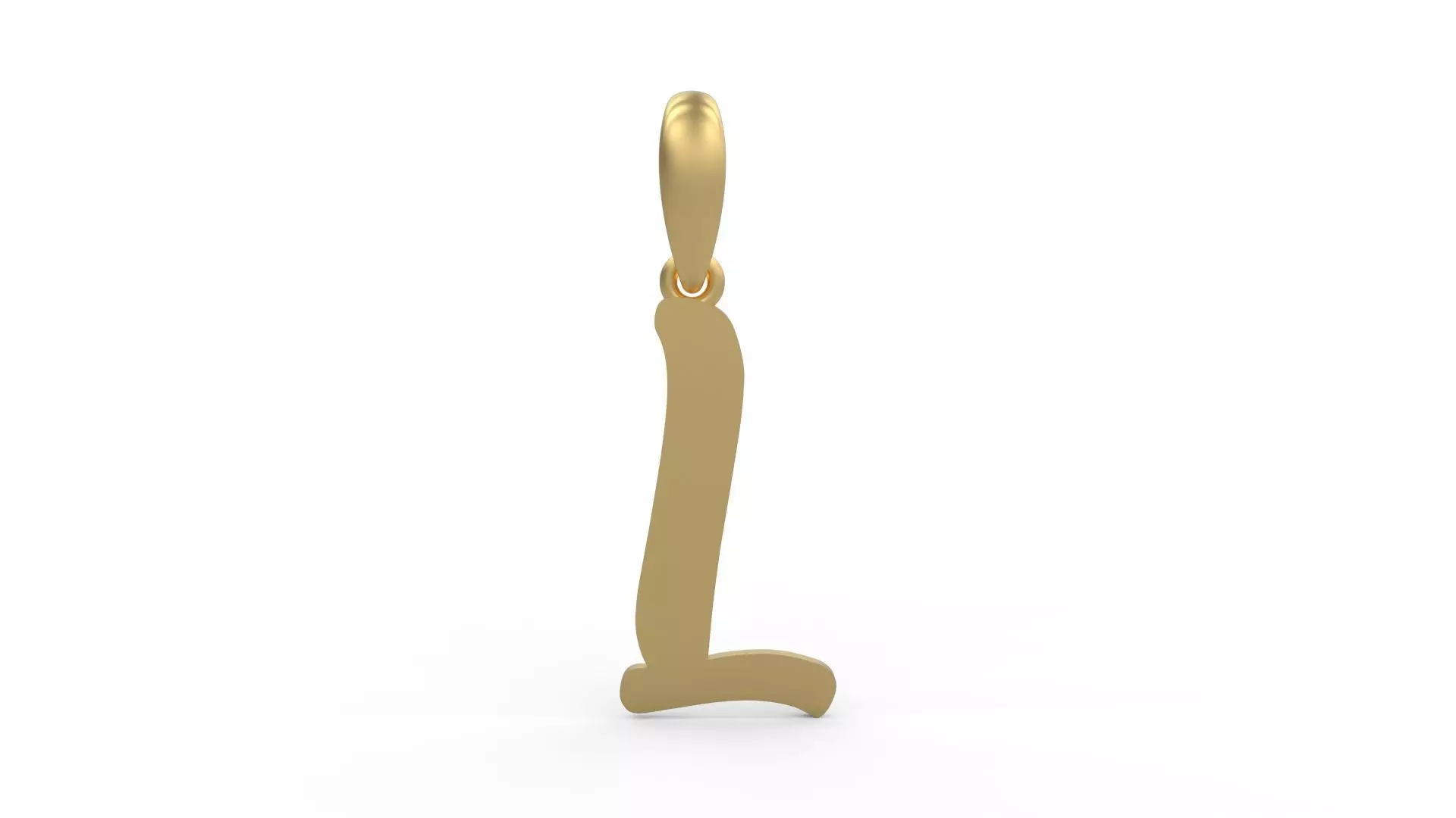 Initial Letters Pendant Beabella L 3D print model_0