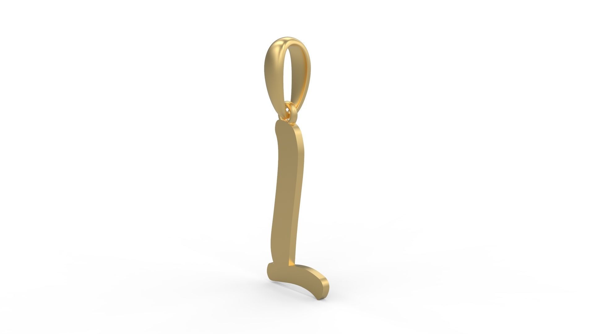 Initial Letters Pendant Beabella L 3D print model_1