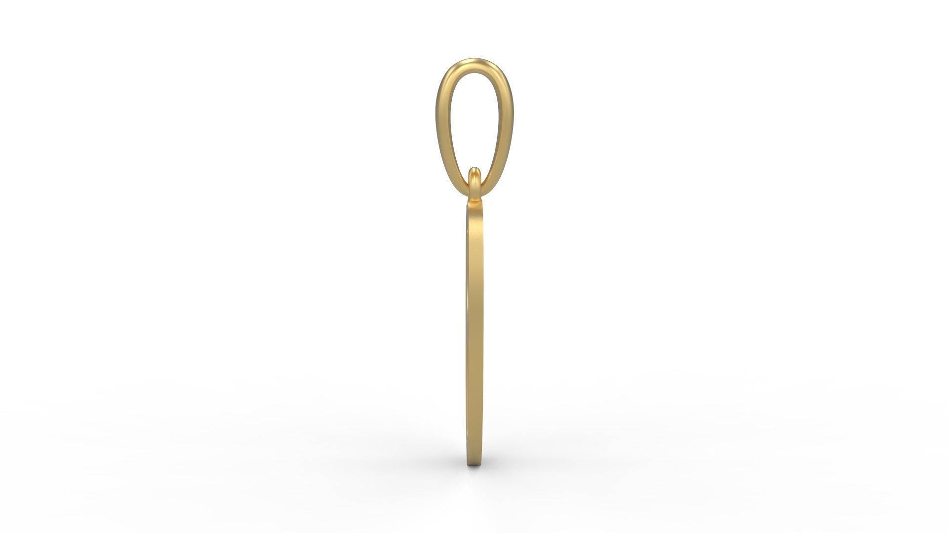 Initial Letters Pendant Beabella O 3D print model_2