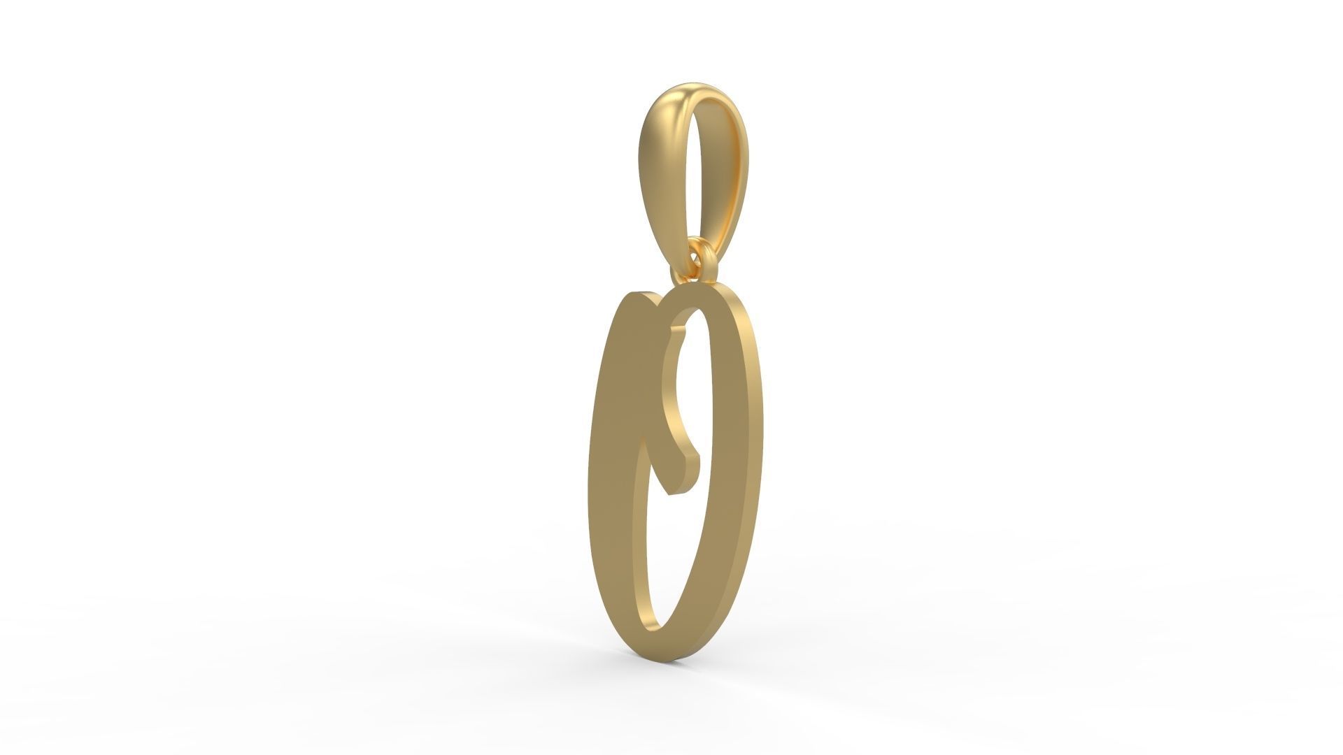 Initial Letters Pendant Beabella O 3D print model_1