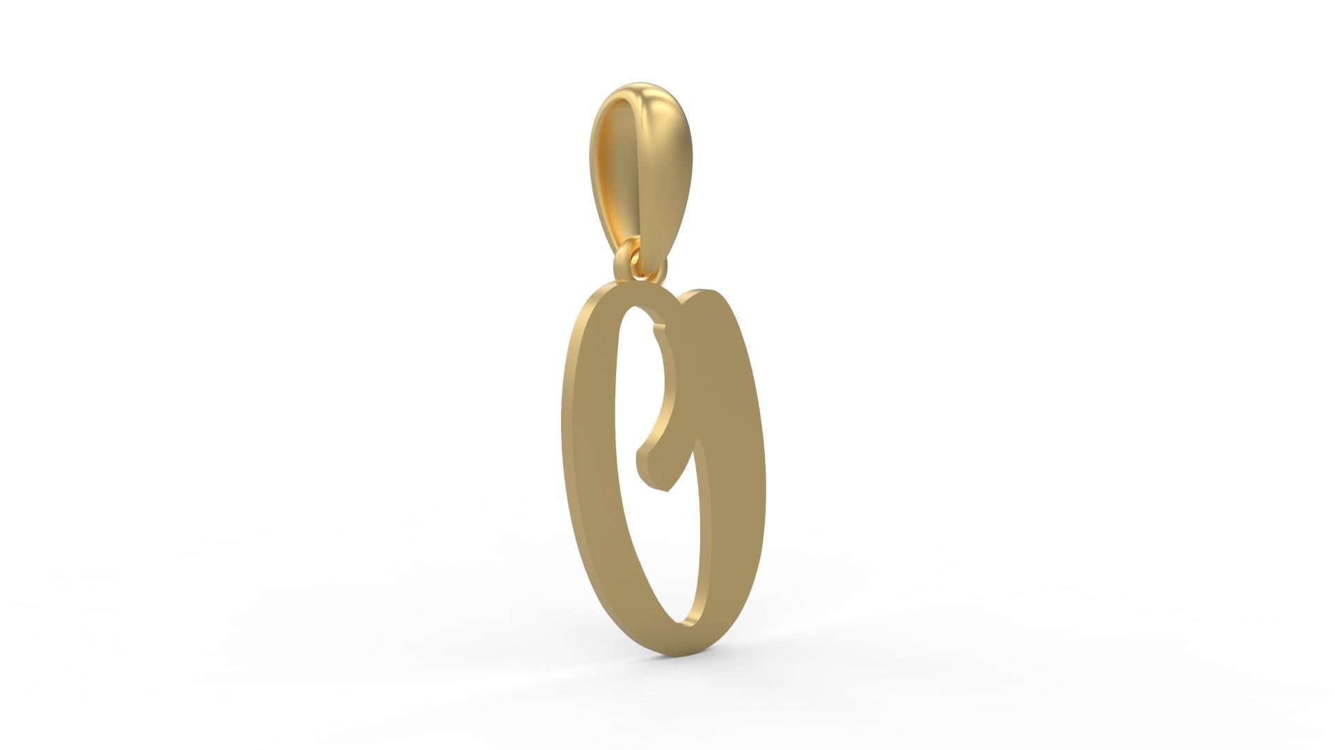 Initial Letters Pendant Beabella O 3D print model_3
