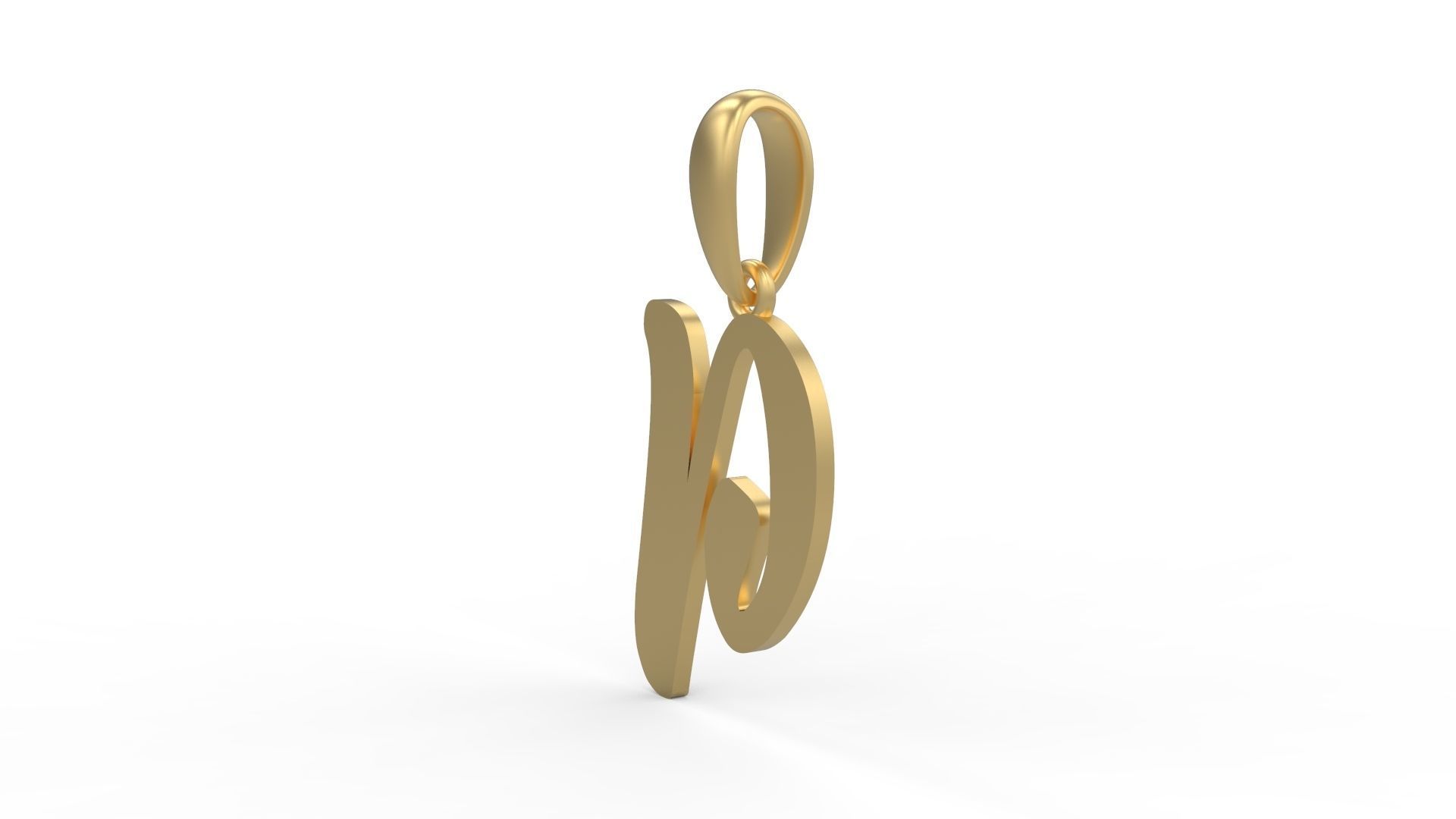 Initial Letters Pendant Beabella P 3D print model_1