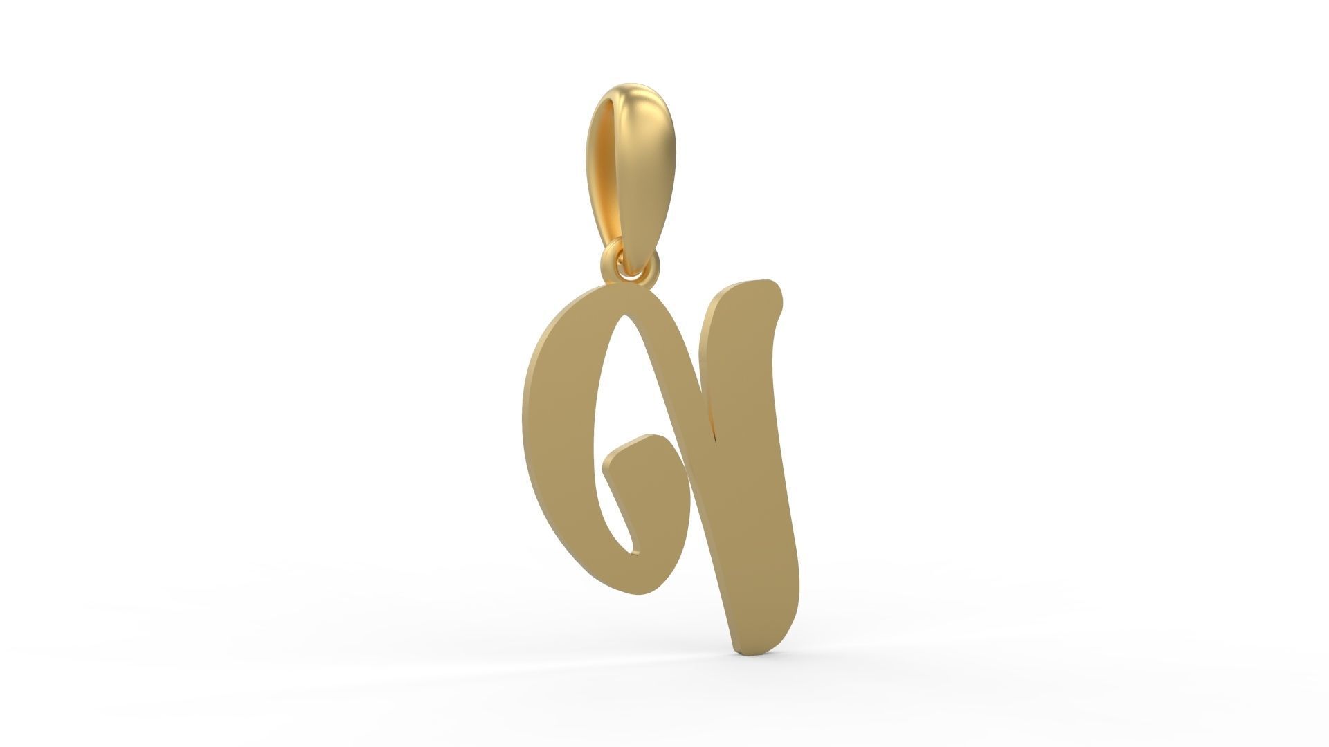 Initial Letters Pendant Beabella P 3D print model_3