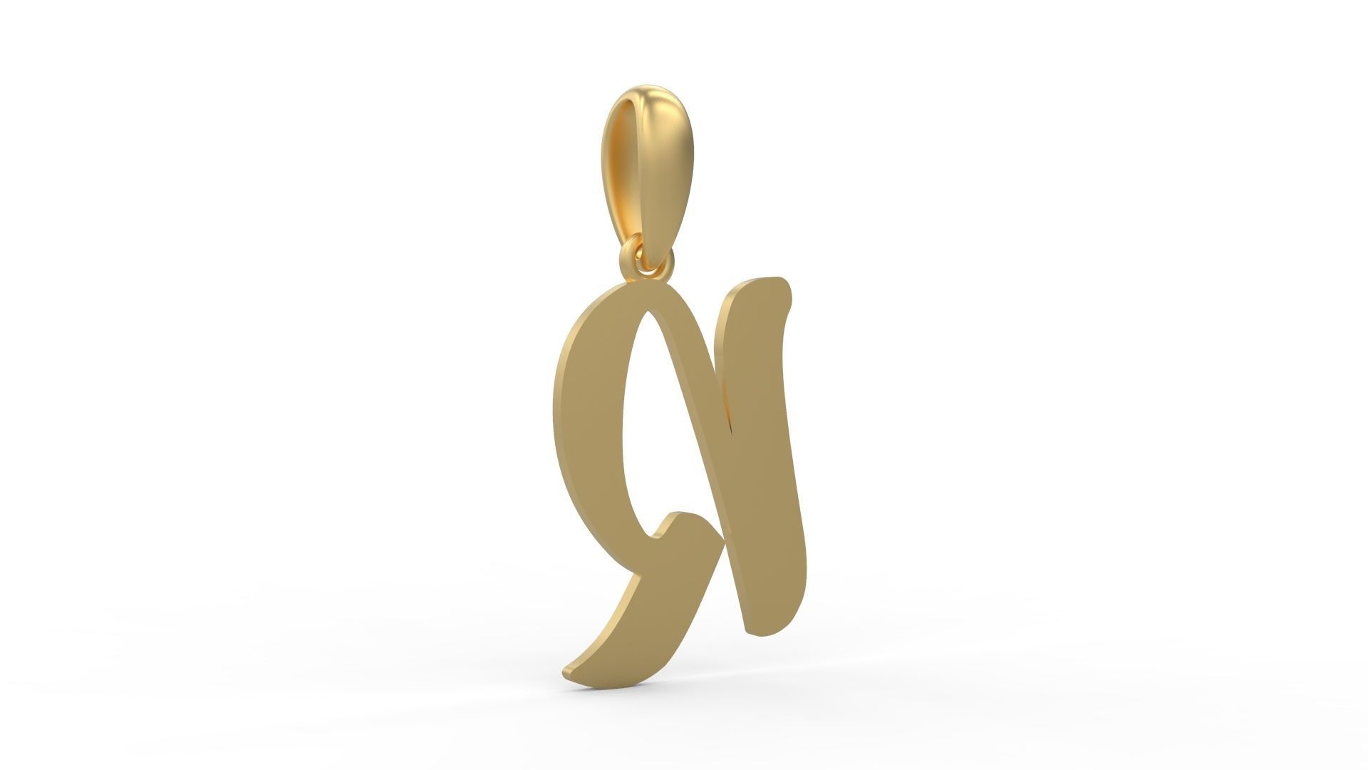 Initial Letters Pendant Beabella R 3D print model_3
