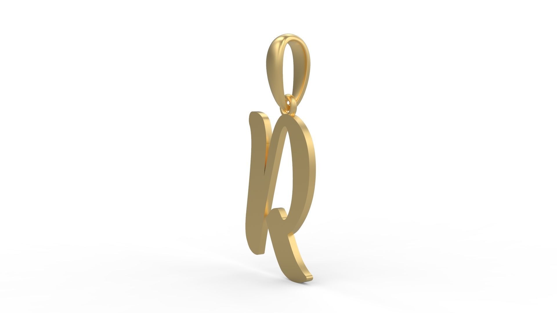 Initial Letters Pendant Beabella R 3D print model_1