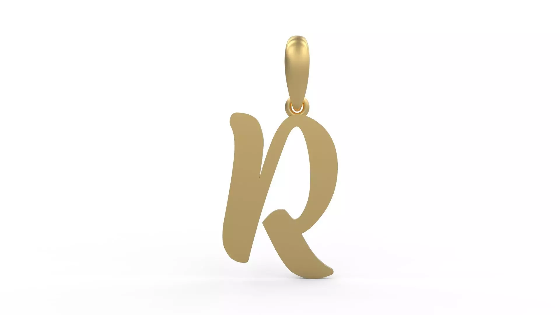Initial Letters Pendant Beabella R 3D print model_0