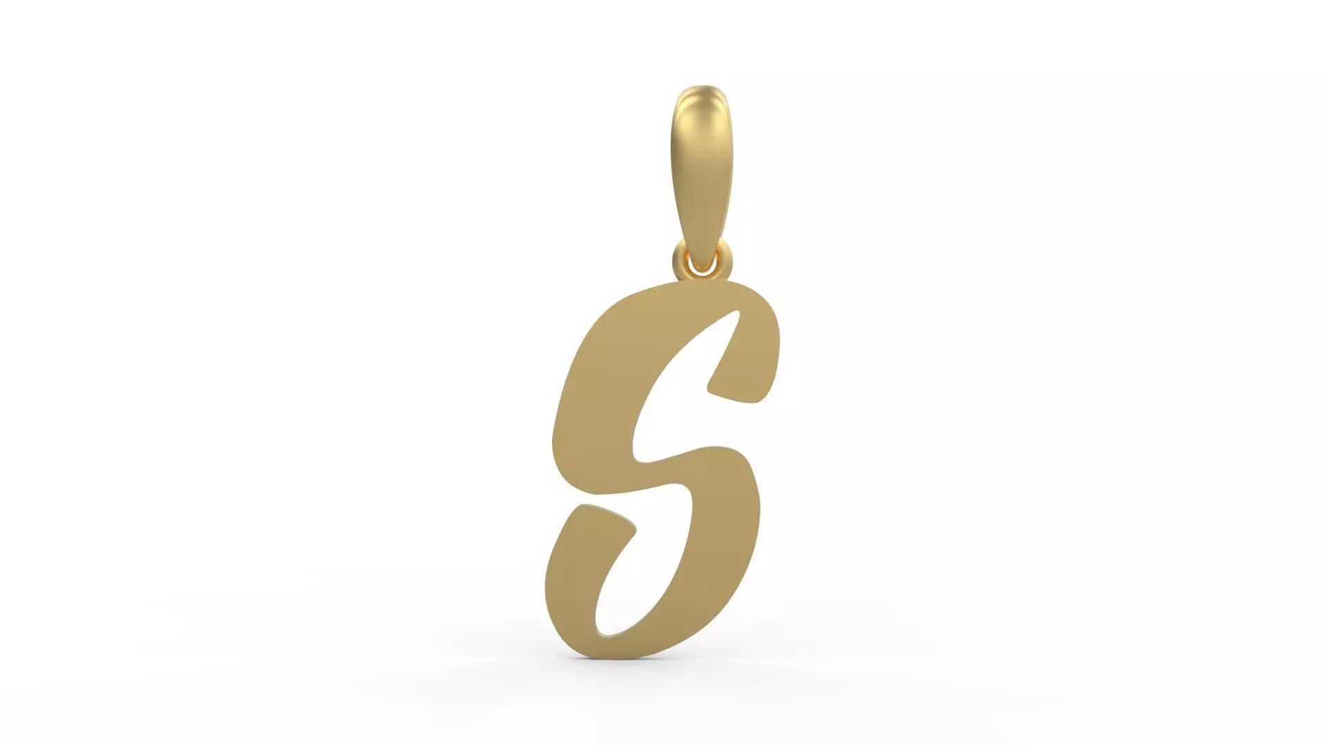 Initial Letters Pendant Beabella S 3D print model_0