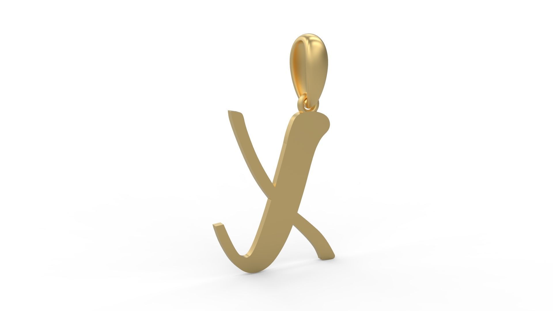 Initial Letters Pendant Beabella X 3D print model_3