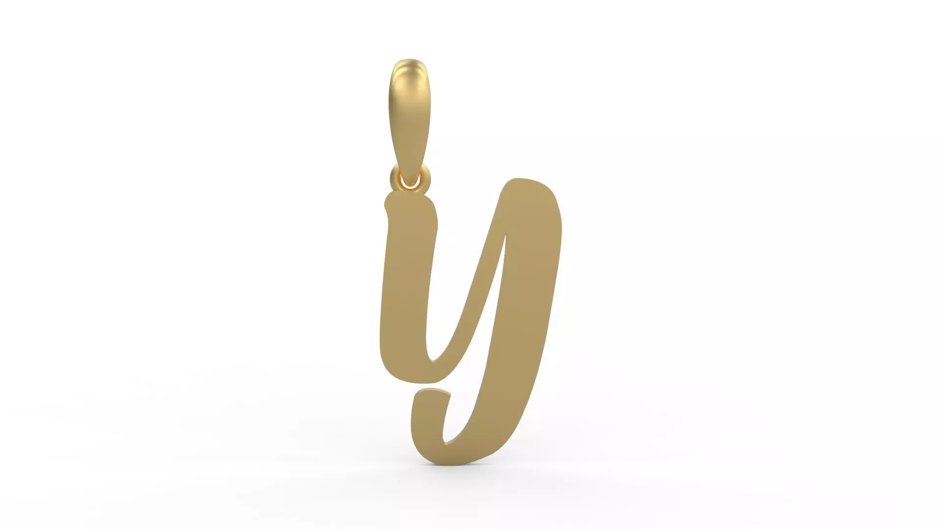 Initial Letters Pendant Beabella Y 3D print model_0