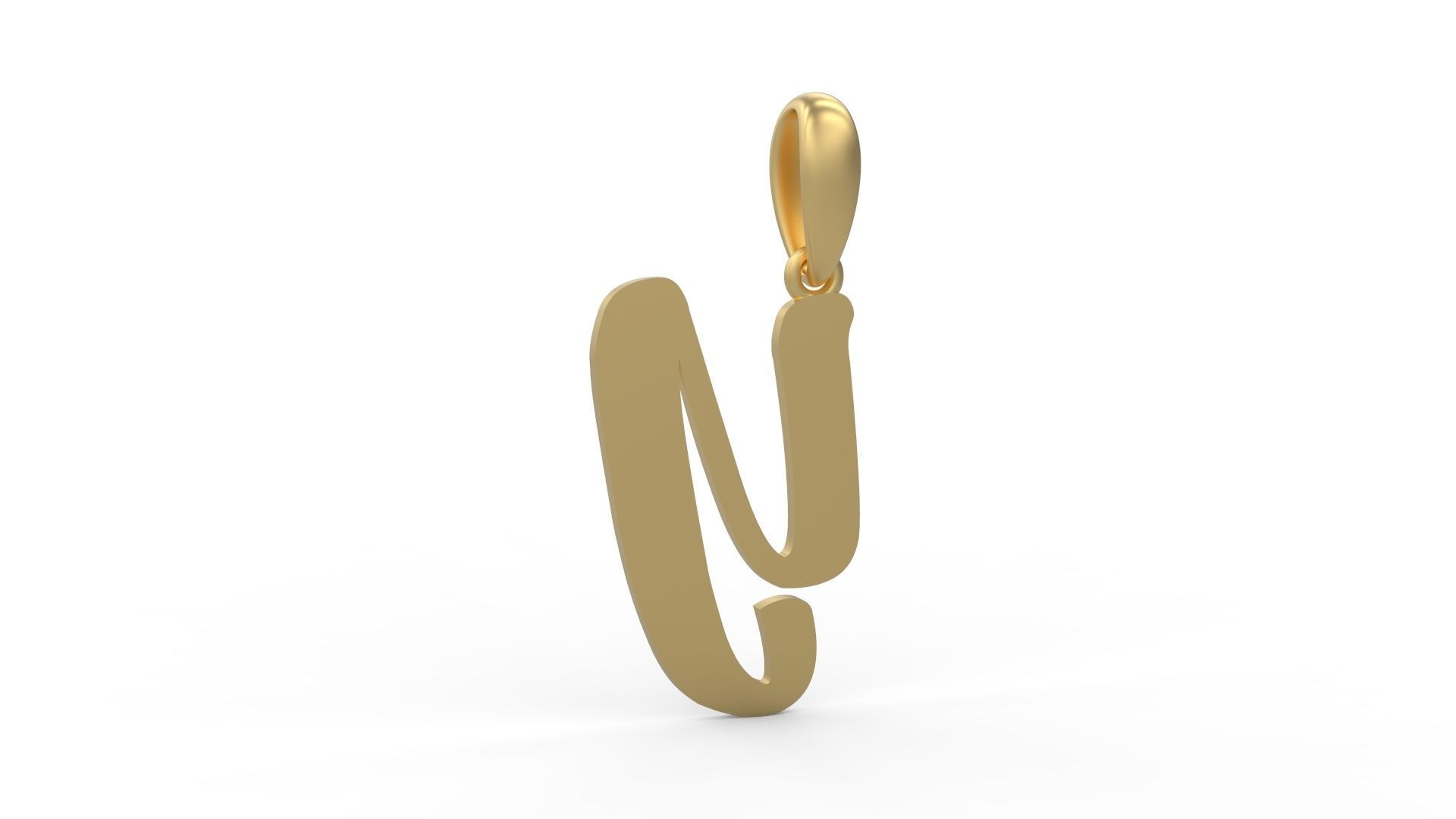 Initial Letters Pendant Beabella Y 3D print model_3