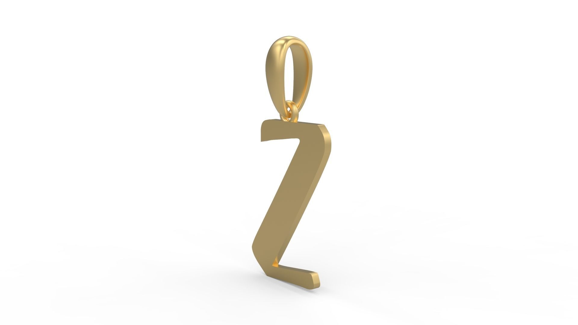 Initial Letters Pendant Beabella Z 3D print model_1