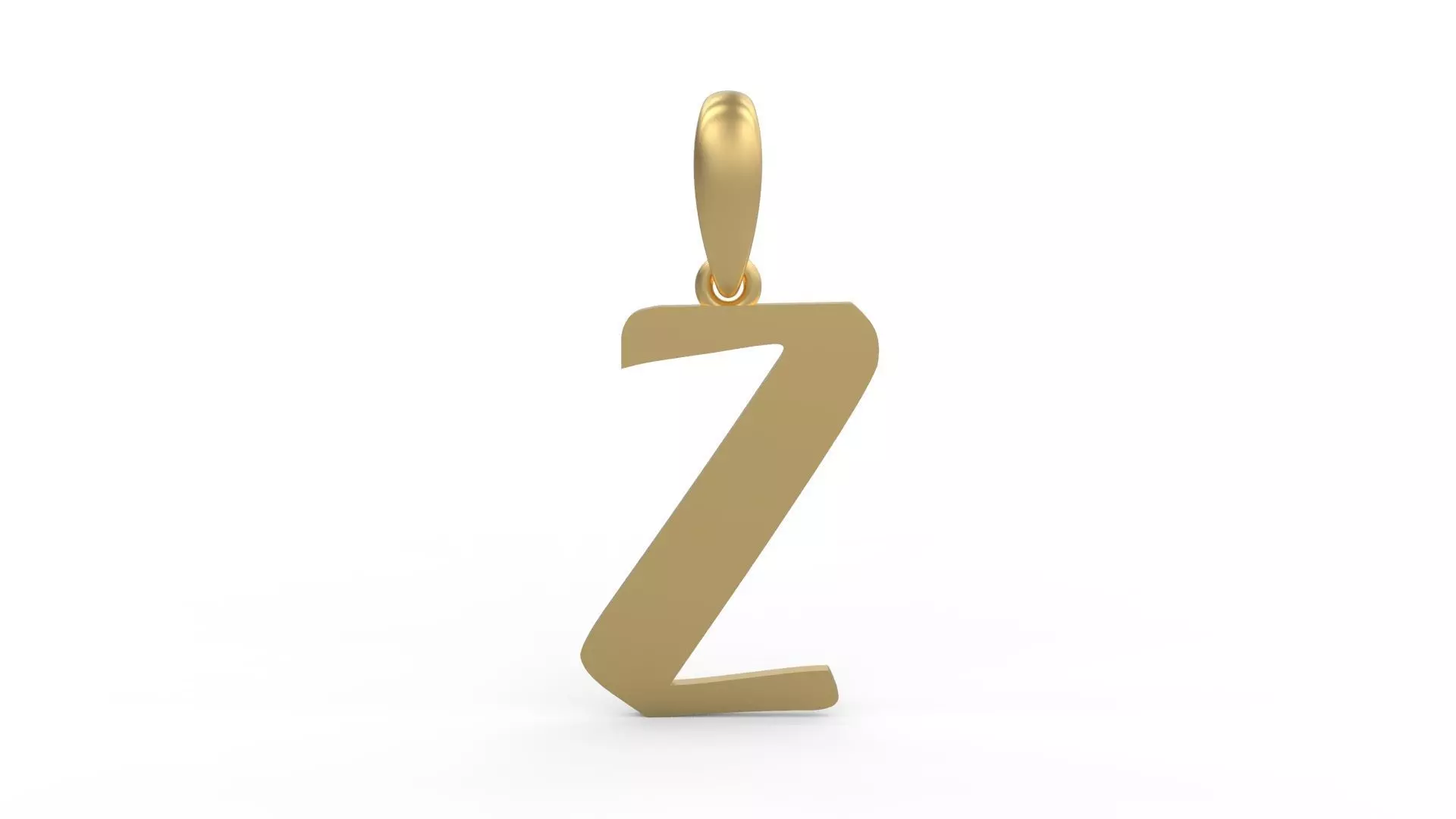 Initial Letters Pendant Beabella Z 3D print model_0