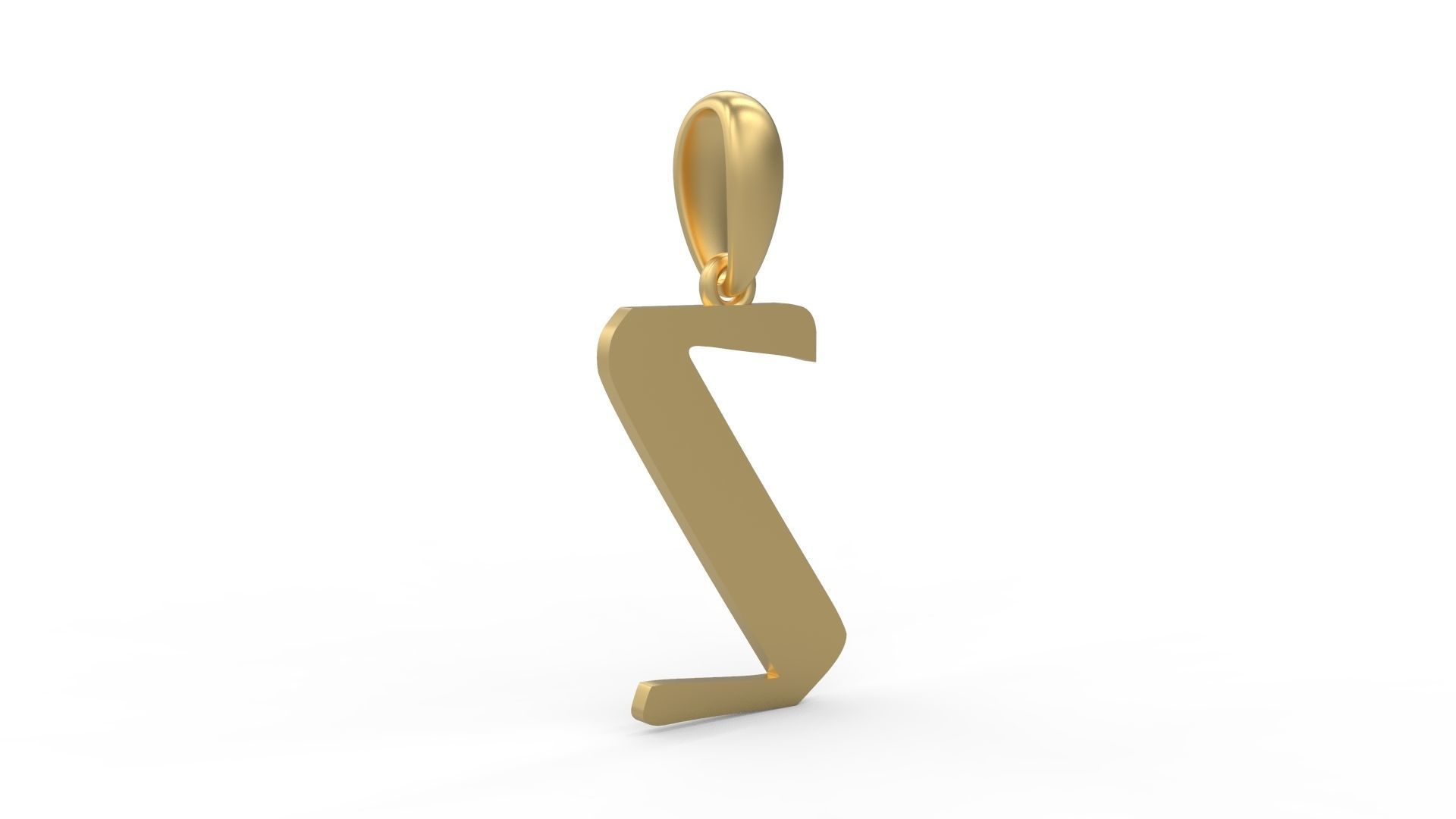 Initial Letters Pendant Beabella Z 3D print model_3