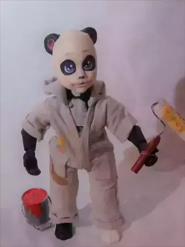 Articulated Bear Doll