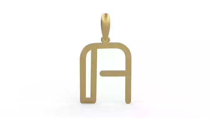 Initial Letters Pendant Tuman Holiday A
