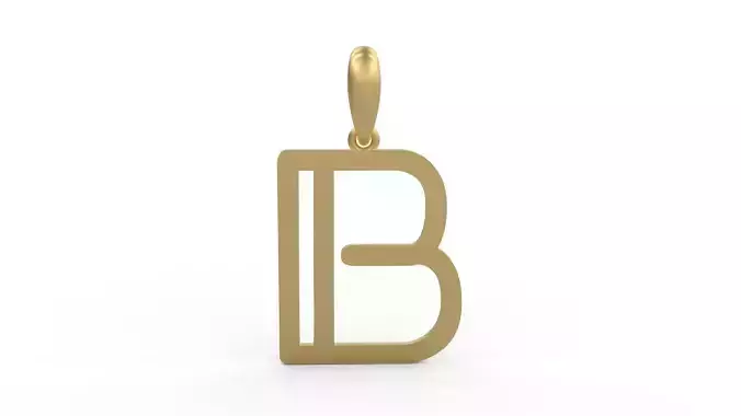 Initial Letters Pendant Tuman Holiday B 
