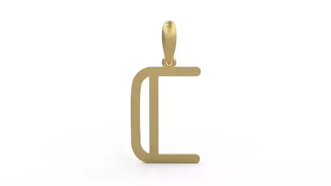 Initial Letters Pendant tuman holiday C