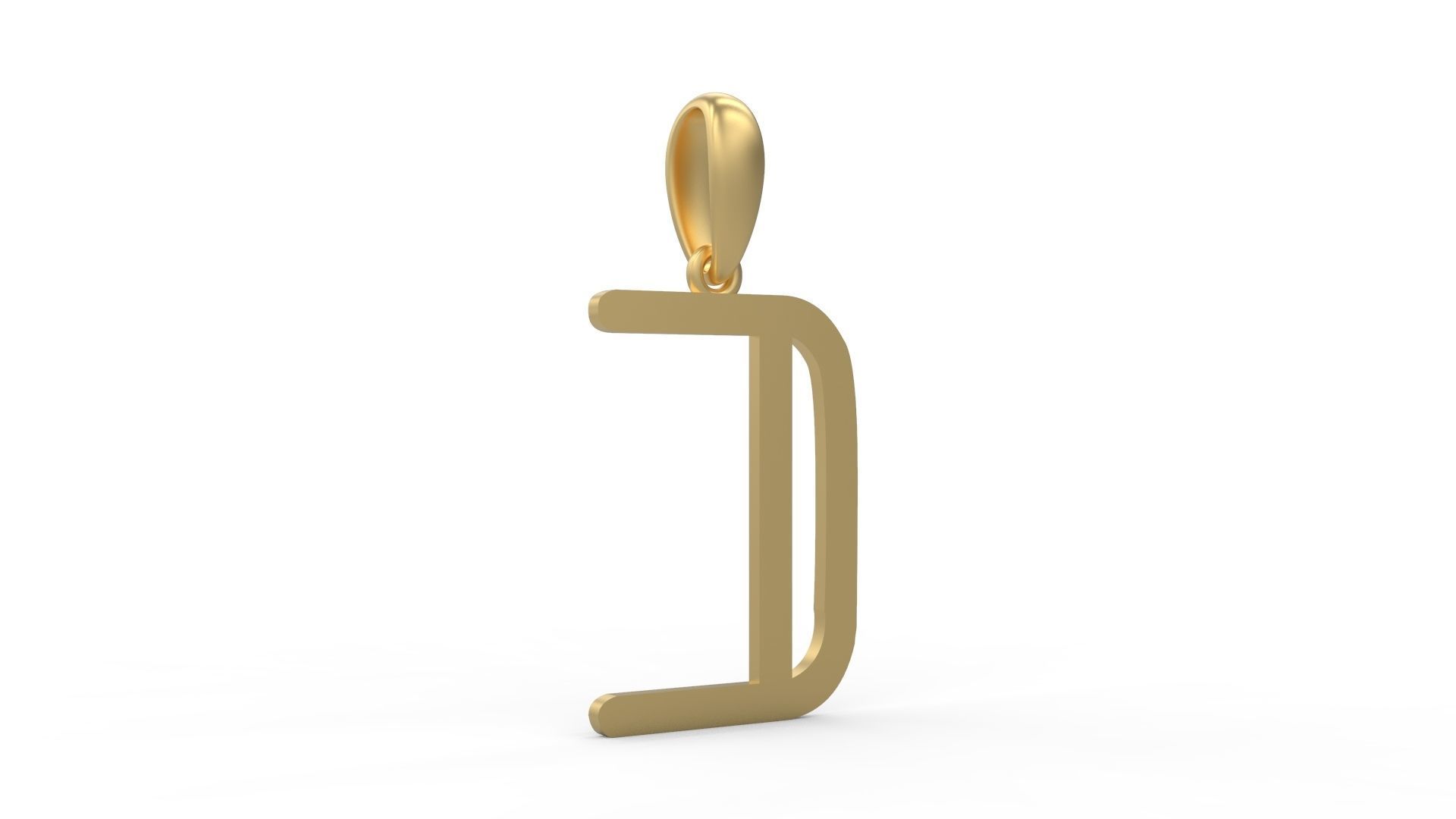 Initial Letters Pendant tuman holiday C 3D print model_3