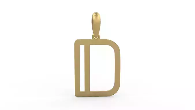 Initial Letters Pendant tuman holiday D