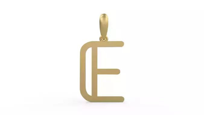 Initial Letters Pendant tuman holiday E