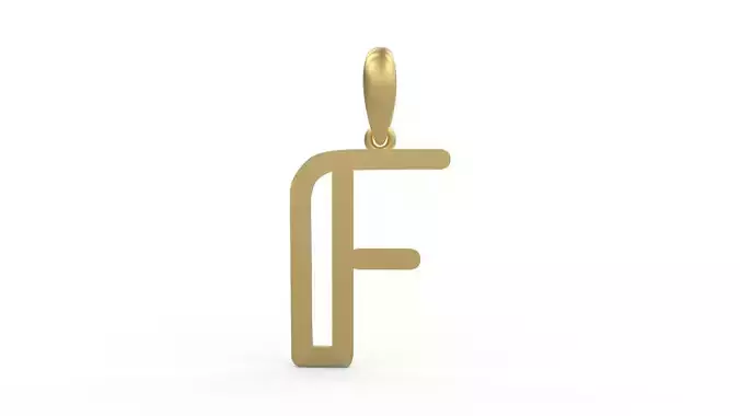Initial Letters Pendant tuman holiday F