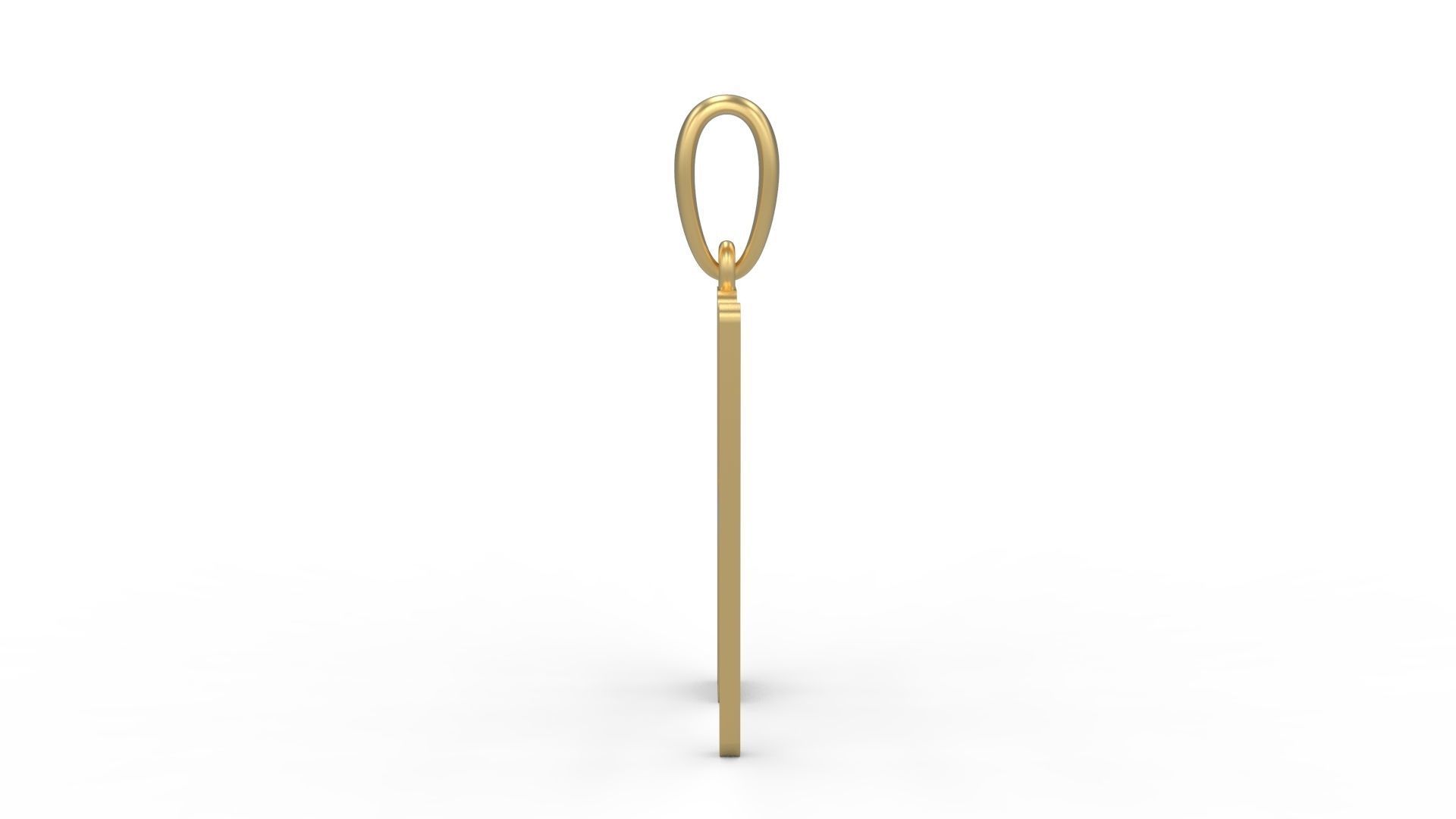 Initial Letters Pendant tuman holiday H 3D print model_2