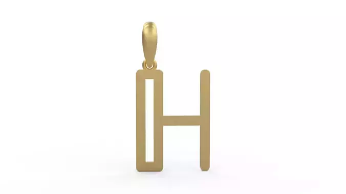 Initial Letters Pendant tuman holiday H