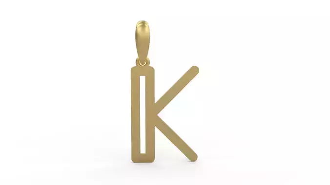 Initial Letters Pendant tuman holiday K