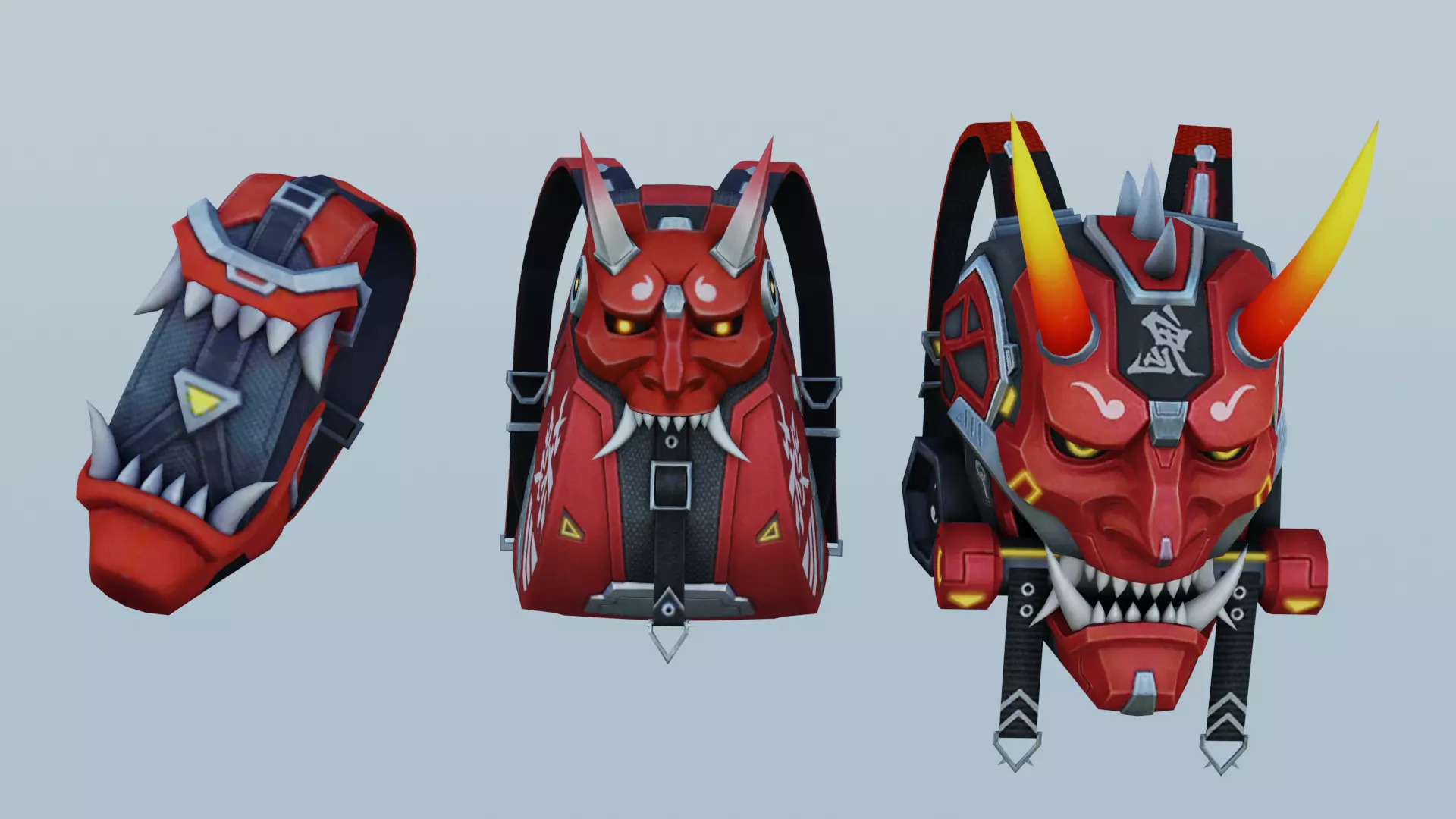 bag 3x Angeldevil Backpack 3D model_0