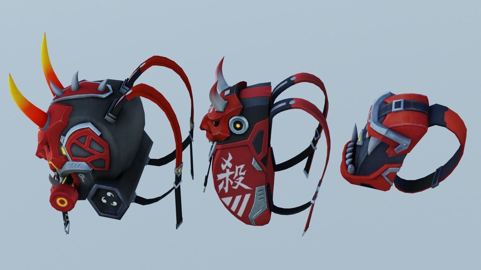 bag 3x Angeldevil Backpack 3D model_3