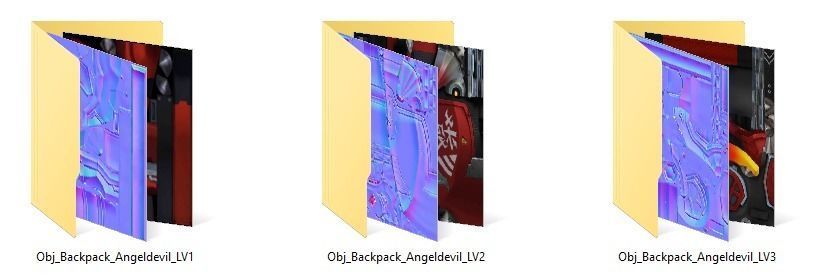 bag 3x Angeldevil Backpack 3D model_11