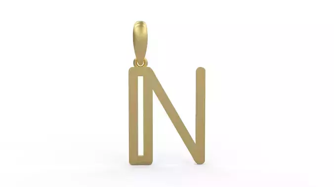 Initial Letters Pendant tuman holiday N