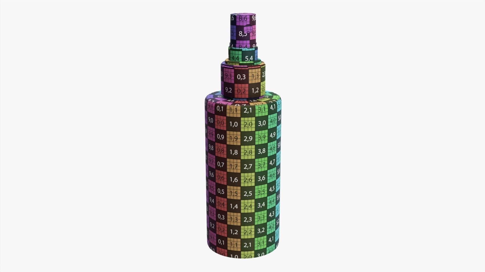 Cosmetics bottle mockup 12 3D model_7