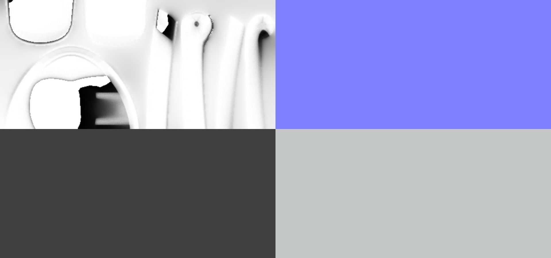 Hair snap clips green color girl 3 style v3 3D model_12