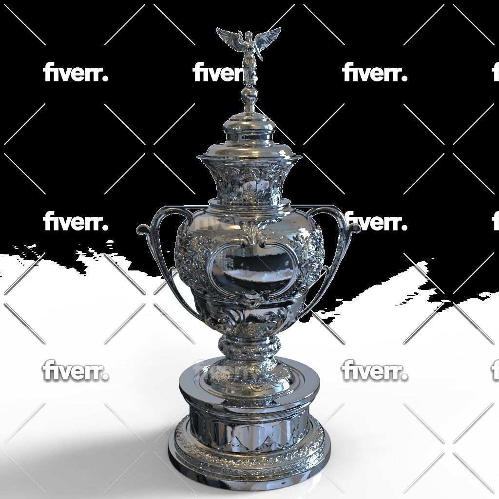 Rugby League Challenge Cup Trophy 3D print model_2