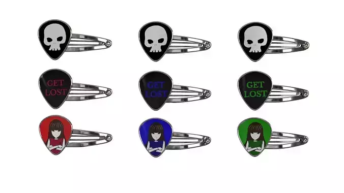 Hair snap clips girl 9 style 