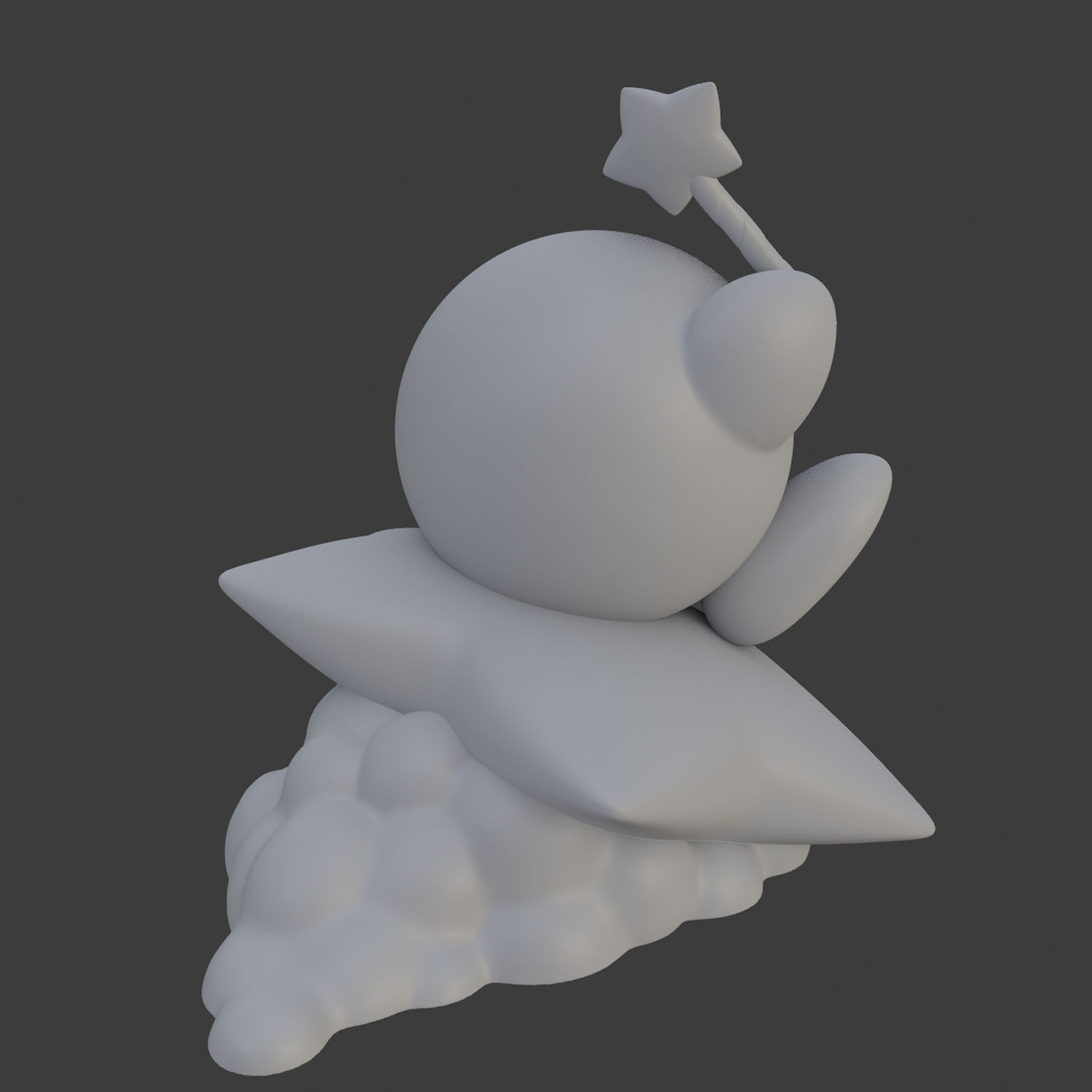 KIRBY STAR RIDER - 3D PRINTABLE STATUE 3D print model_4