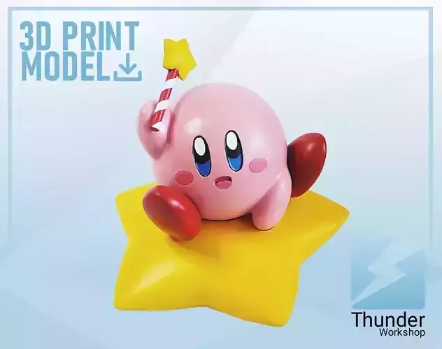 KIRBY STAR RIDER - 3D PRINTABLE STATUE 3D print model