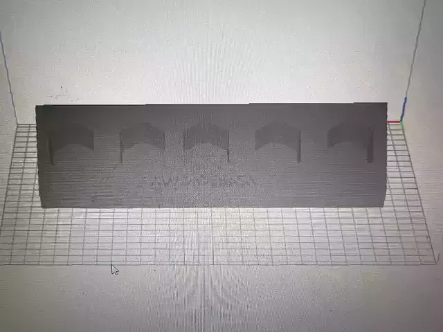 Snap-On 5 bay battery storage 3D print model