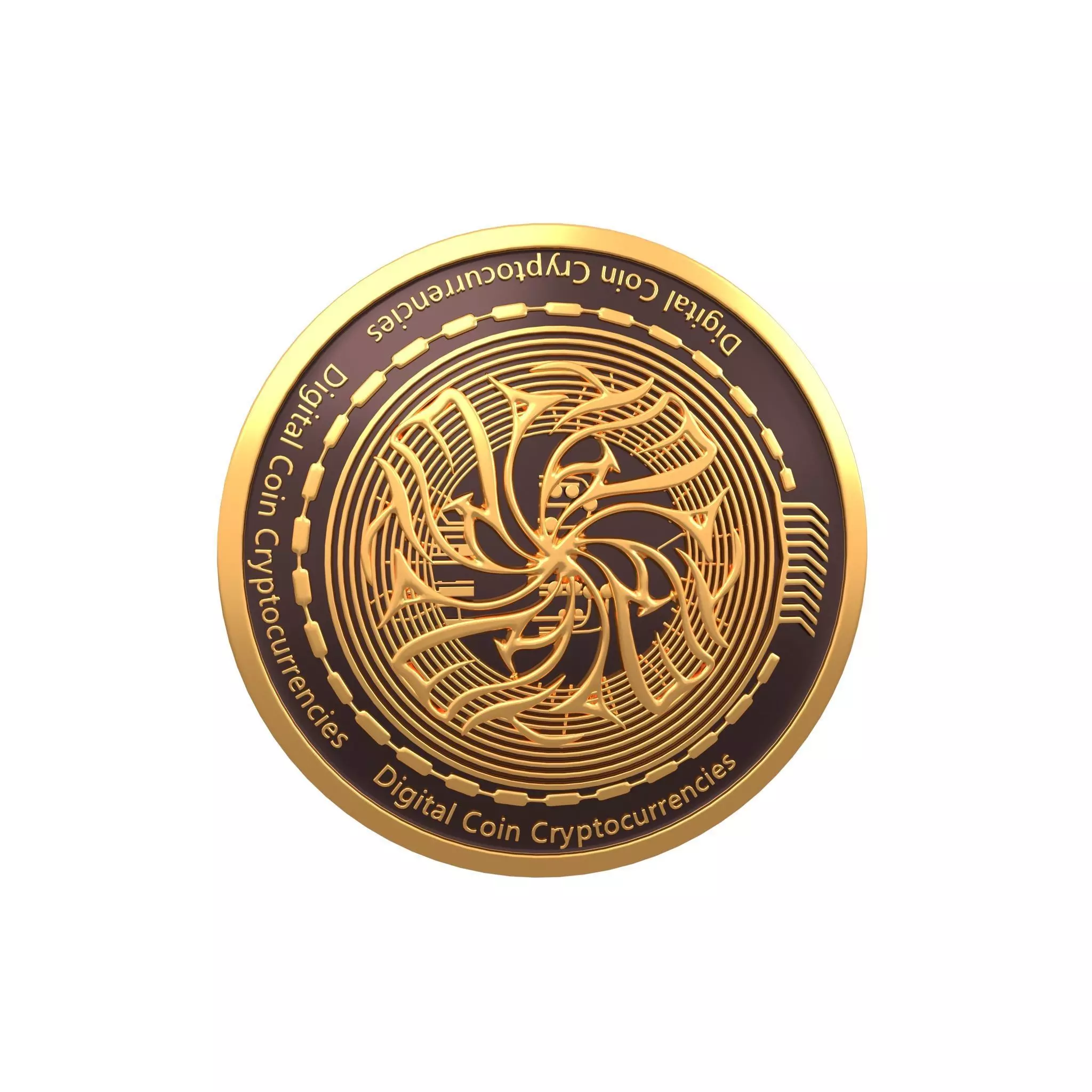Ekta Coin v2 001 3D model_0