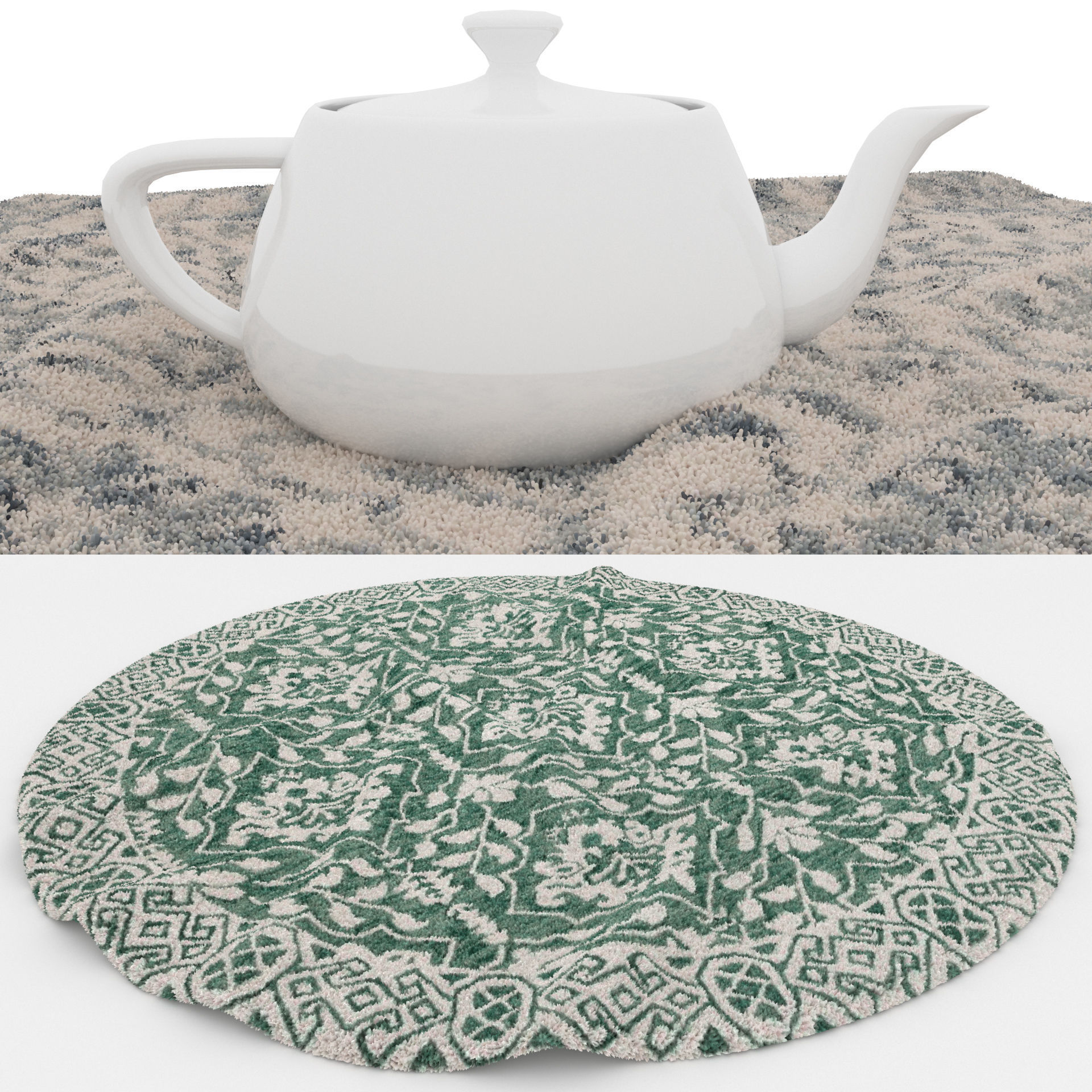 Rugs No 542 Low-poly 3D model_1