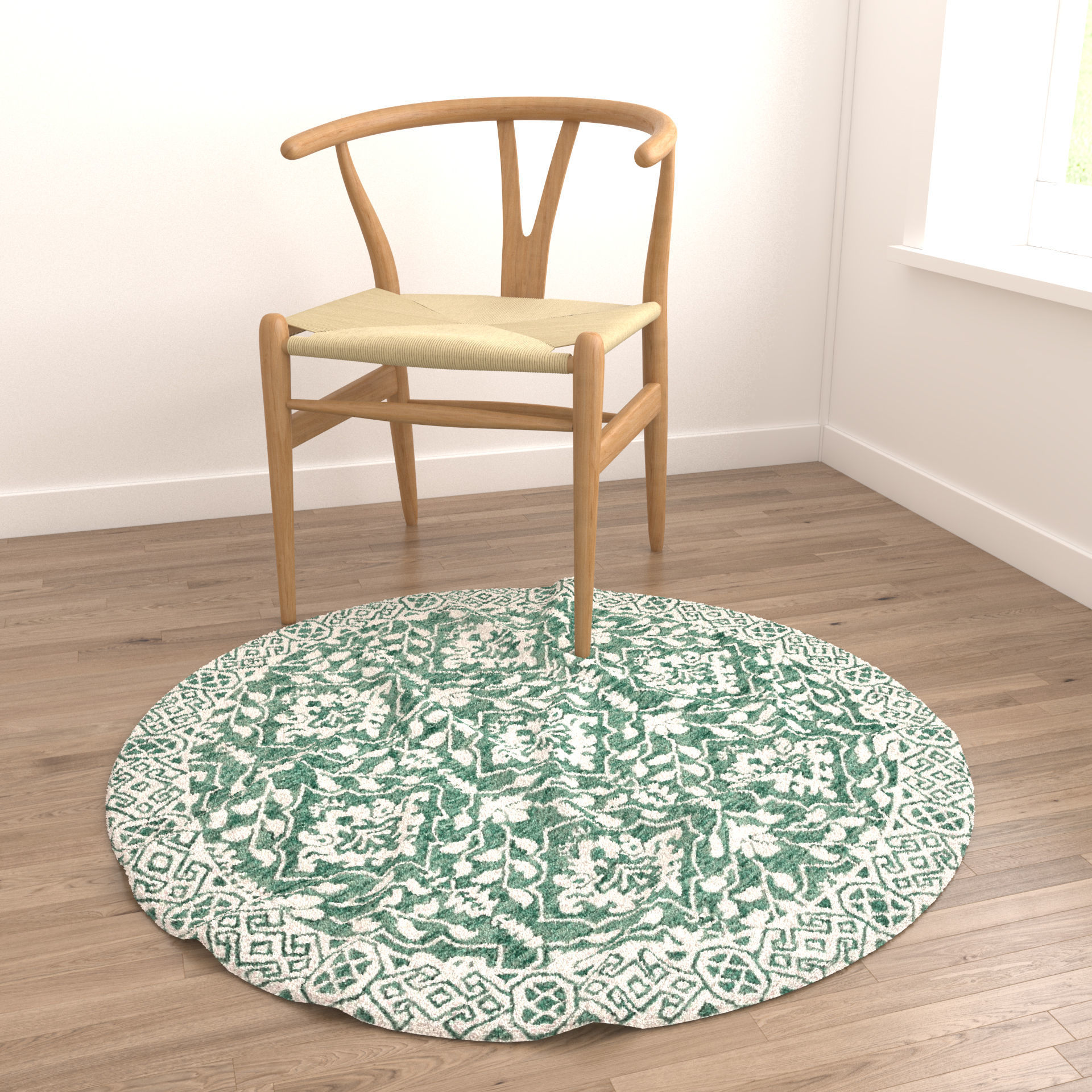 Rugs No 542 Low-poly 3D model_3